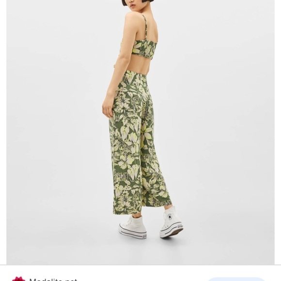 NWT! Bershka small tropical tiger print jumpsuit - Picture 6 of 12